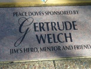 Doves sponsored by Gertrude Welch